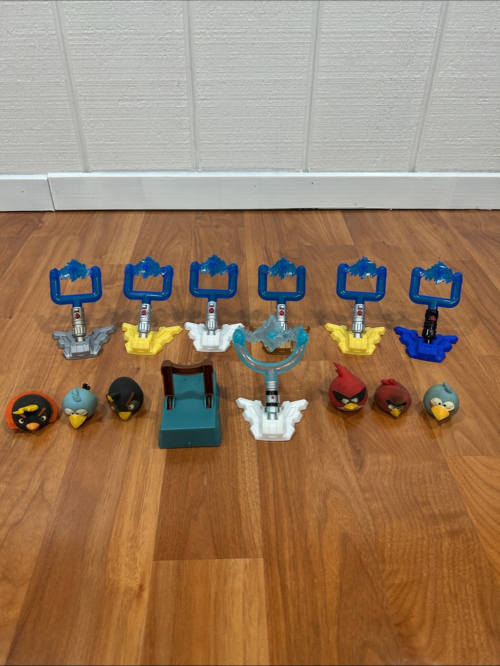 Angry Birds Blue Launcher Playset with Assorted Bird Figures